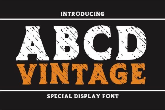 Abcd Vintage Font