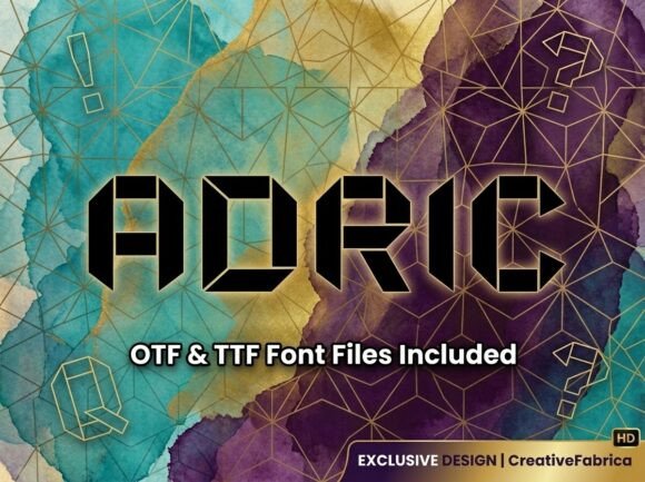 Adric: A Premium Display Font for Branding