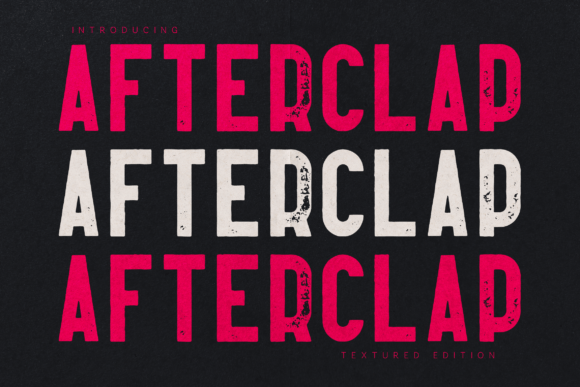 Afterclap Textured Edition Font