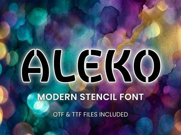 Aleko Font: Bold & Beautiful for Creative Makers