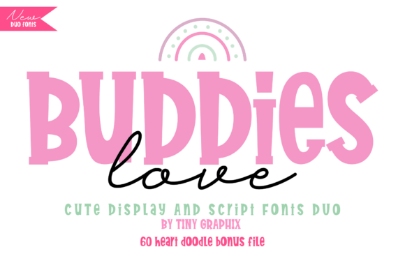 Buddies Love Duo Font