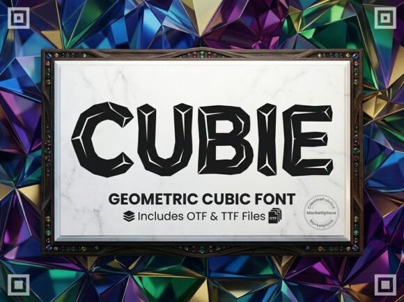 Cubie Font for Creative Design