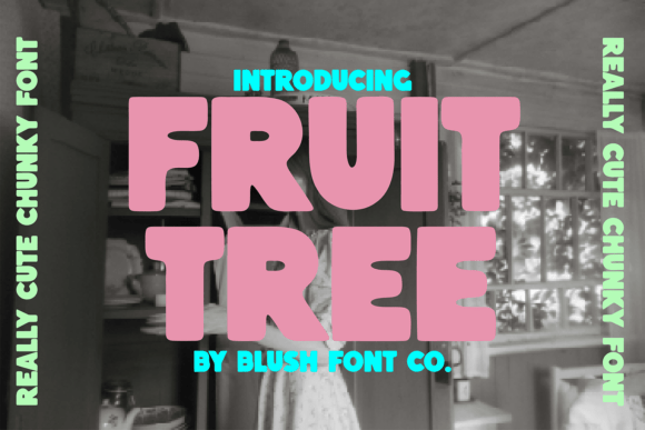 Fruit Tree Font for Creative Design