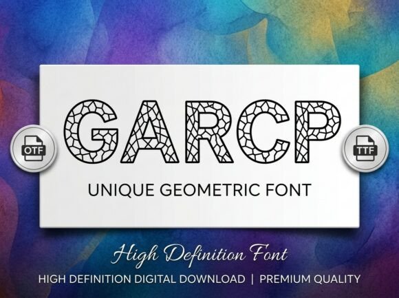 Garcp: A Bold Display Font for Creative Projects