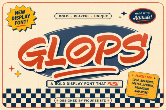 Glops: A Bold Display Font for Impactful Campaigns
