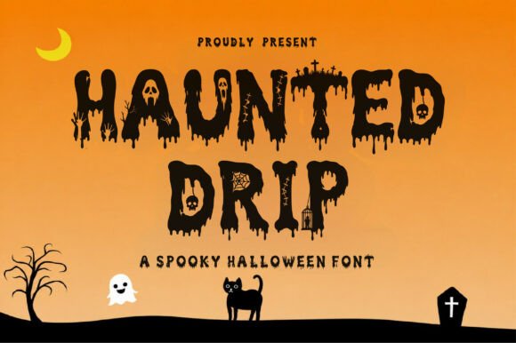 Haunted Drip Font for Halloween Campaigns
