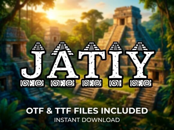 Jatiy Font: Bold Display Type