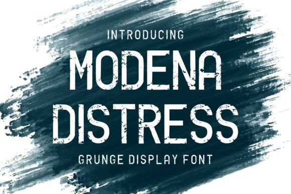 Modena Distress Font for Bold Web Design