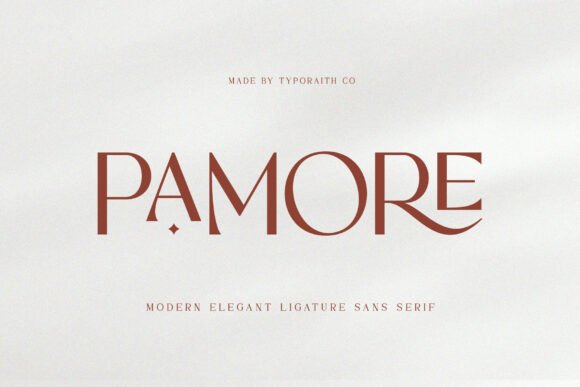 Pamore Font: Modern Display Type