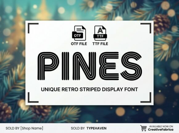 Pines Font for Web Design
