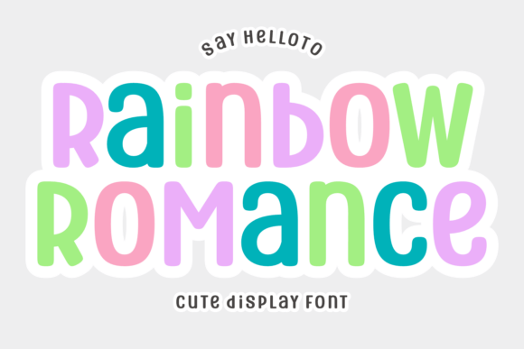 Rainbow Romance Font