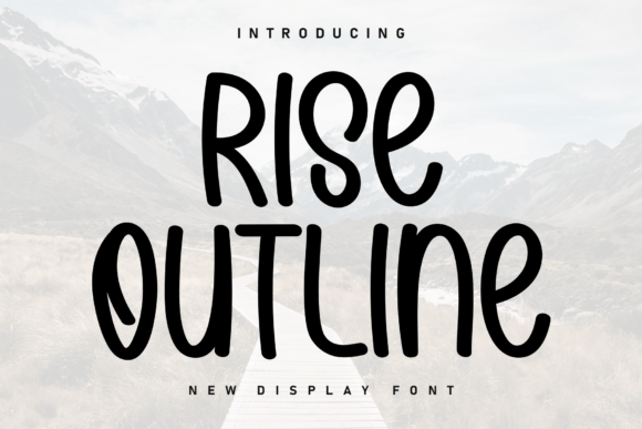 Rise Outline Font for Elegant Design