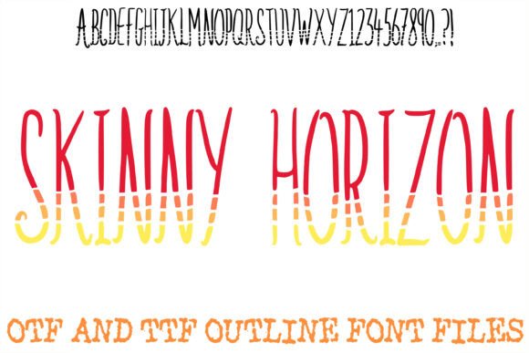 Skinny Horizon Font Review