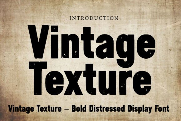 Vintage Texture Font for Bold Branding