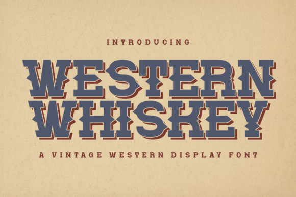Western Whiskey Font for Business